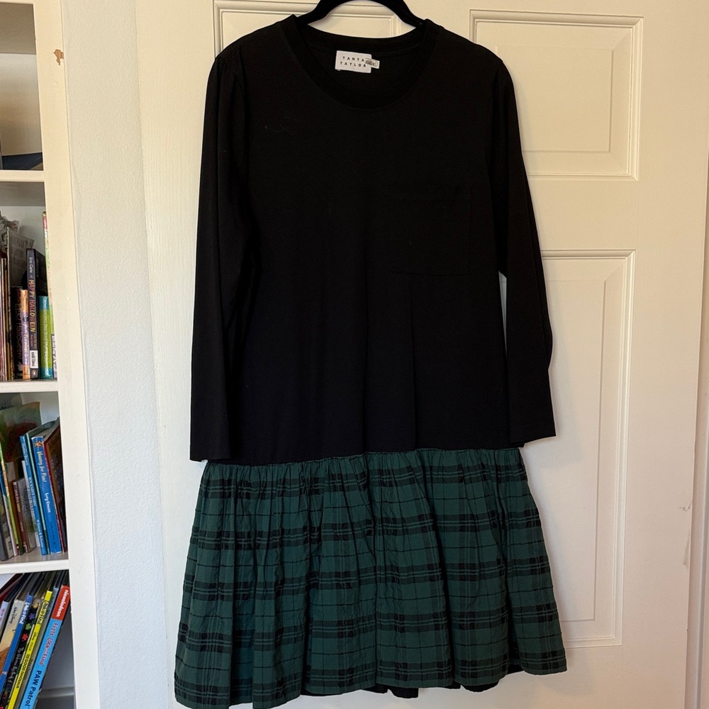 Tanya Taylor black and plaid dress